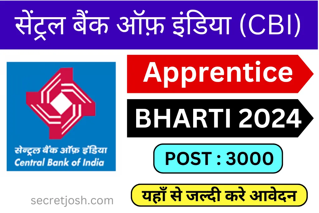 Central Bank of India Apprentice Recruitment 2024