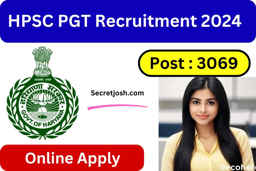 HPSC PGT Recruitment 2024