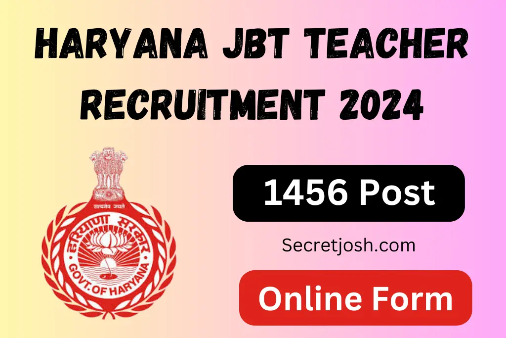 Haryana JBT Teacher Recruitment 2024