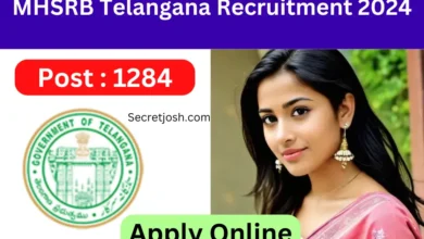 MHSRB Telangana Recruitment 2024