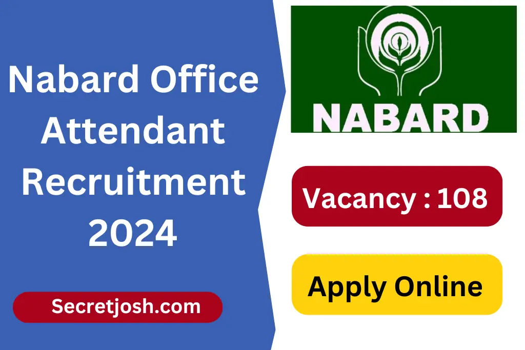 Nabard Office Attendant Recruitment 2024