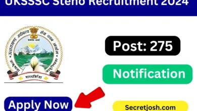 UKSSSC Steno Recruitment 2024